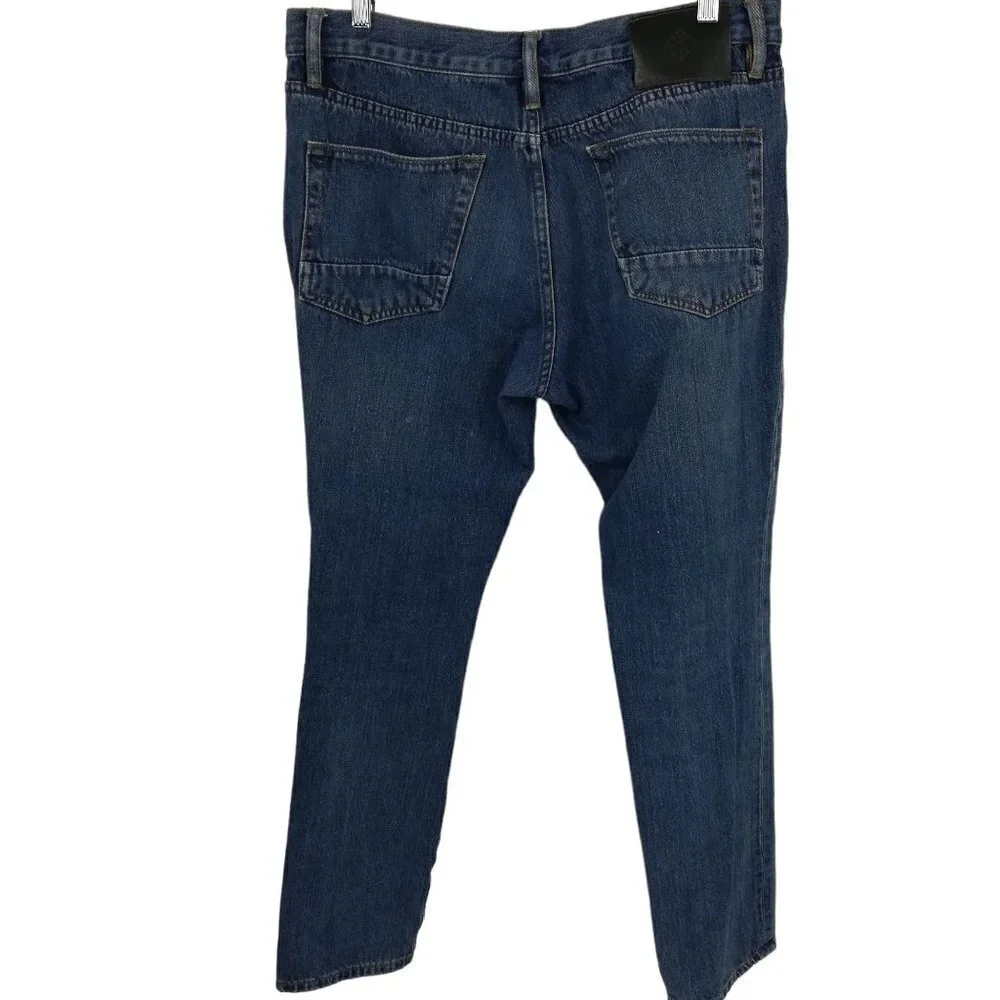 Roark Hwy 133 Slim Straight Fit Stretch Jeans Size 35 x 30 Medium Wash 5 Pocket